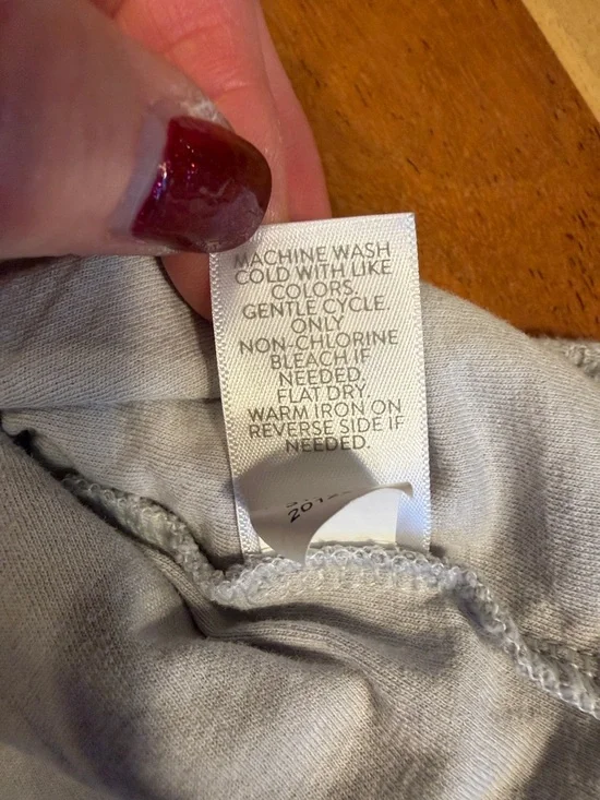 J. Jill Romantic Lace Overlay Blouse Light Gray Medium (VGUC) - Picture 13 of 13